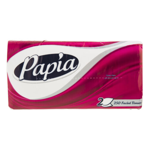دستمال کاغذی اقتصادی 250 برگ دو لایه پاپیا